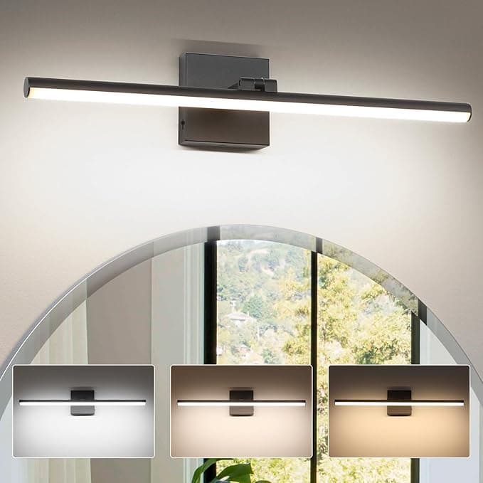 24 Inch LED Bathroom Vanity Light (3000K/4000K/6000K, Dimmable)